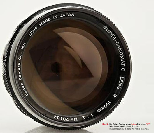 Super-Canomatic Lens R 100mm f/2.0 