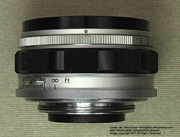 Canon Rangefinder fast speed 35mm f/1.5 wideangle lens - front
