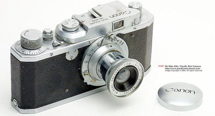 RF all chrome version Canon Serenar 85mm f/2.0 telephoto lens for rangefinder cameras 