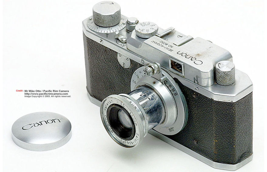 RF all chrome version Canon Serenar 85mm f/2.0 telephoto lens for rangefinder cameras 
