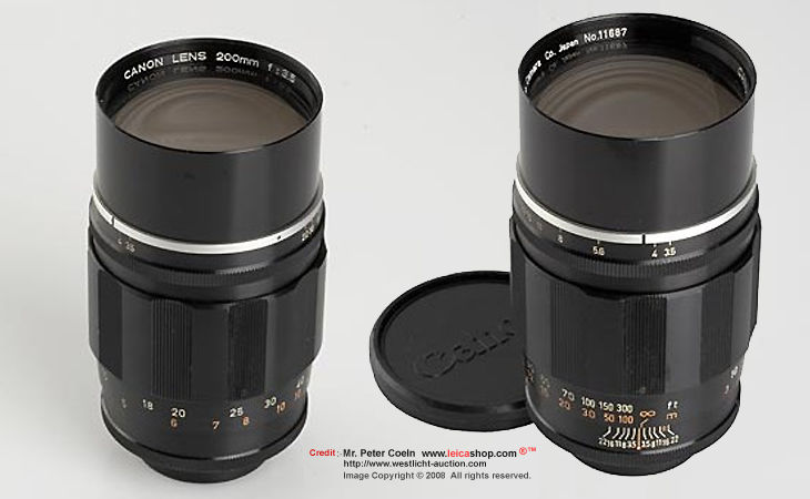 Canon Lens M200mm f/3.5 for Reflex Housing Approx. Year: c.1961 