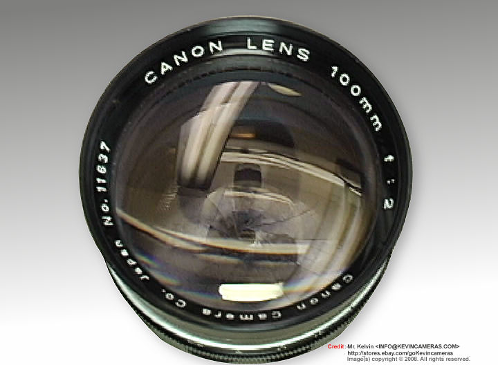 fast speed Canon 100mm f/2.0 telephoto lenses for rangefinder Canon cameras