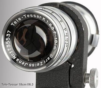 Carl Zeiss Jena Tele-Tessar 6.3/18cm, 1935 LINK to showcase