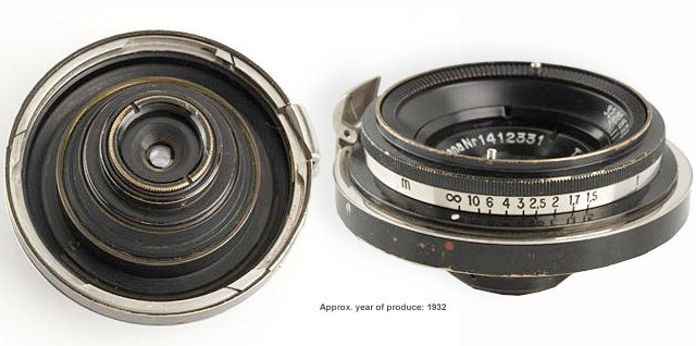 Carl Zeiss Jena Tessar 28cm f8  for Contax, rare black/Nickel version,   Year: 1932