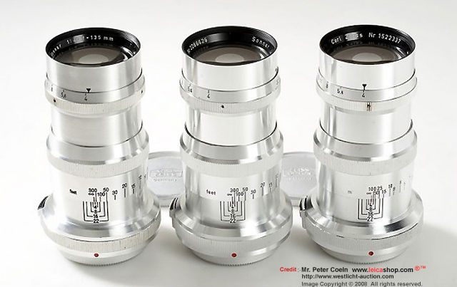 Zeiss-Opton Sonnar 135mm f/4.0 T, Carl Zeiss Sonnar 135mm f/4.0, Carl Zeiss Sonnar 135mm f/4.0 , approx. Year: 1954/58 