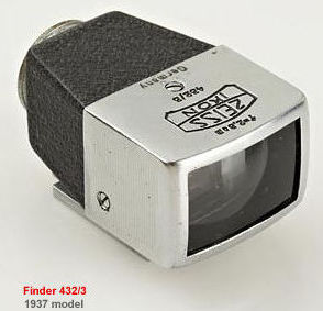 Carl Zeiss Jena Finder 432/3 for Tessar 8/2.8cm