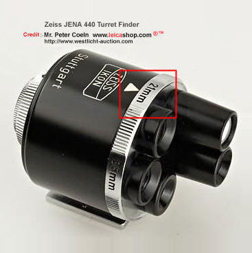 Zeiss Ikon Universal / Turret Finder 440  2.1cm ~ 13.5cm lenses