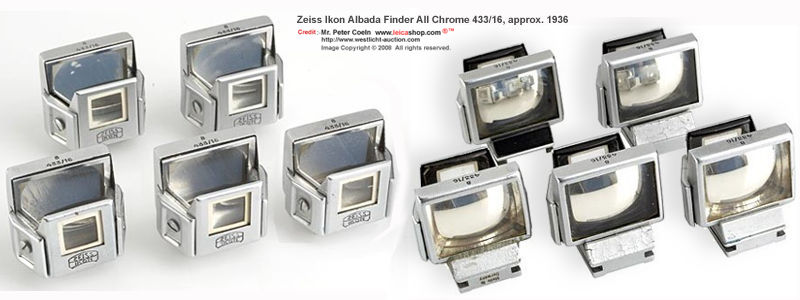 Zeiss Ikon Collapsible finders 433/16 for Contax Year: c.1936 chrome version