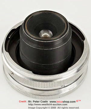Carl Zeiss Jena 25mm f/4.0 T (4.5/25mm) wideangle rangefinder lens  Year:  for Leica Screw Mount (M39)