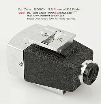 Inverse view of Finder 435 for 2100 Biogon