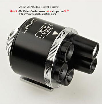 Zeiss Ikon Universal finder 440 for 21-135mm (Zeiss 21mm f/4.5 Biogon alternate option from Finder 435).