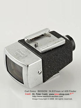 Zeiss Ikon Finder 435 for Carl Zeiss Biogon 1:4.5 f=21mm (f/4.5/21mm) ultra-wideangle lens