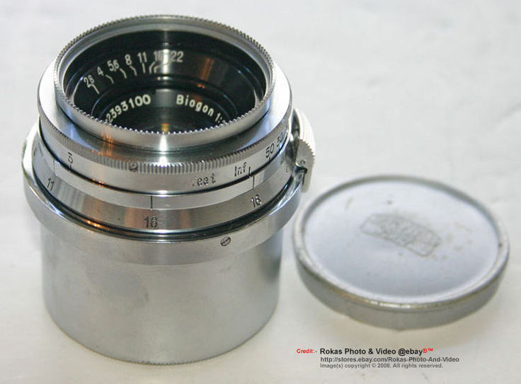 Carl Zeiss Jena Biogon 1:2.8 f=3.5cm wideangle lens - lens barrel 