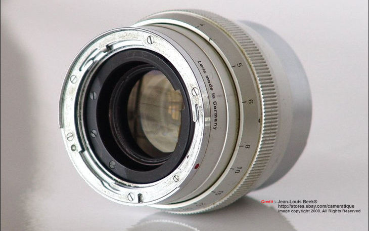 Zeiss Ikon Sonnar 85mm f/2.0 for Contarex  rear lens mount