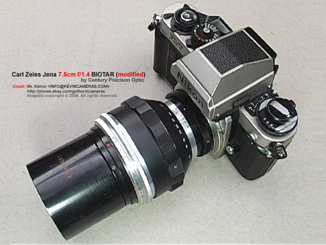 Rangefinder Zeiss-Opton Triotar 1:4 f=85mm (85mm f/4.0) telephoto lens