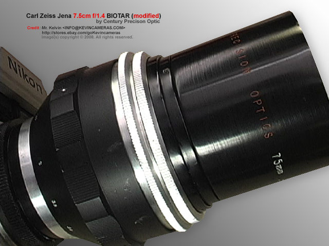 Rangefinder Zeiss-Opton Triotar 1:4 f=85mm (85mm f/4.0) telephoto lens
