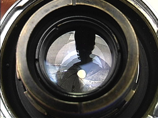 Carl Zeiss Jena BIOTAR 1:2 f= 4.25cm chrome rear lens mount section