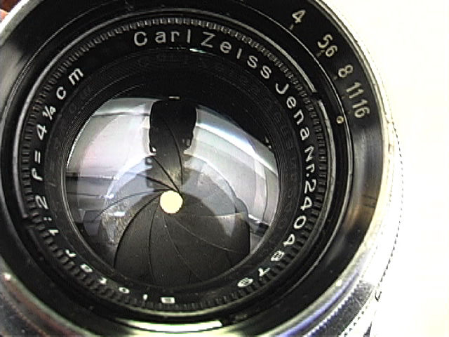 Carl Zeiss Jena BIOTAR 1:2 f= 4.25cm chrome rear lens mount section