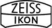 Old Zeiss Ikon Logo black outline, white background type - free download