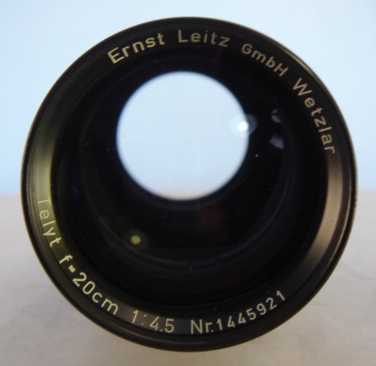 Ernst Leitz Wetzlar TELYT 200mm f/4.5 lens  front lens data
