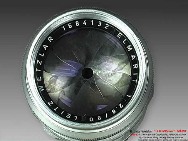 Leica Ernst Leitz Wetzlar f=90mm 1:2.8 ELMARIT short telephoto lens