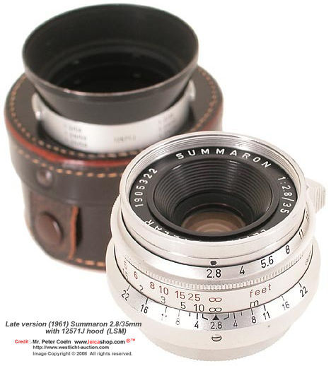 late version of Summaron 2.8/35mm in 1961