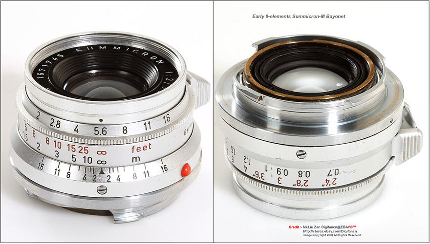 Summicron rangefinder 35mm f/2 8-elements version 