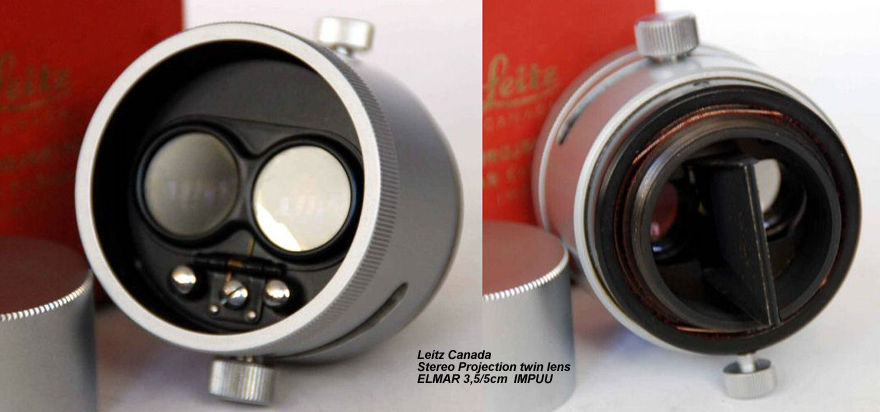 Leitz Canada IMPUU Stereo Projection Lens ELMAR 5cm 1:3.5