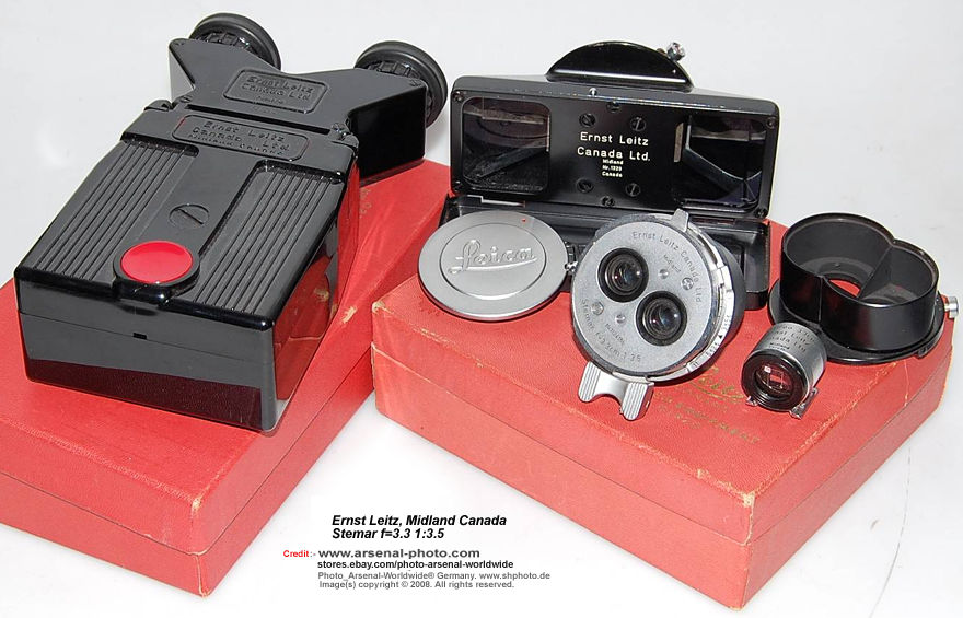 Ernst Leitz STEMAR (Midland, Canada)
STEMAR f=3.3cm 1:3.5 Stereo Lens