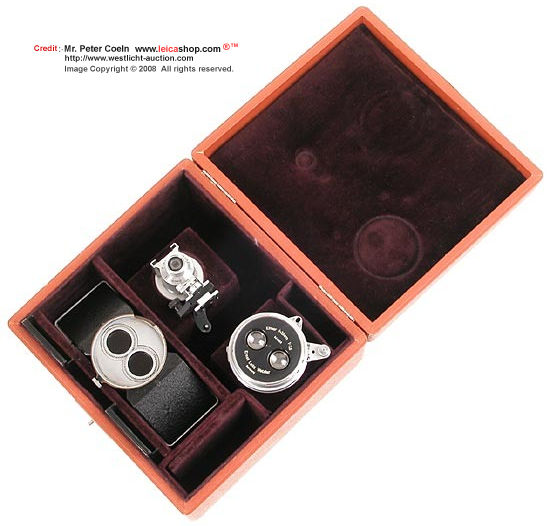 Elmar 3.5/3.5cm Stereo outfit, 1941 in original leather case