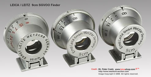 SGVOO 9cm finders with different engravings 

