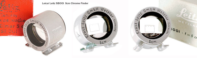 Leitz/Leica New Style Silver/chrome SBOOI 5cm Brightline Finder