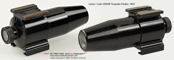 LEICA / LEITZ VISOR Torpedo Finder; rare first version of VISOR torpedo-finder in top condition; approx. Year: 1931 