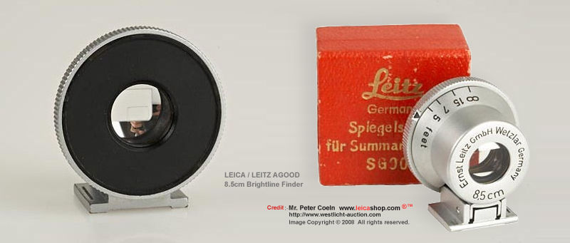 LEICA / LEITZ AGOOD 8.5cm Brightline Finder 