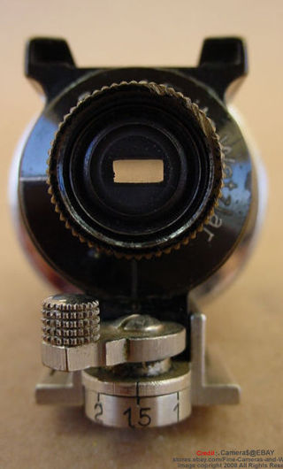 Leica VIDOM Universal Optical Finder -  eyepiece view at the back
