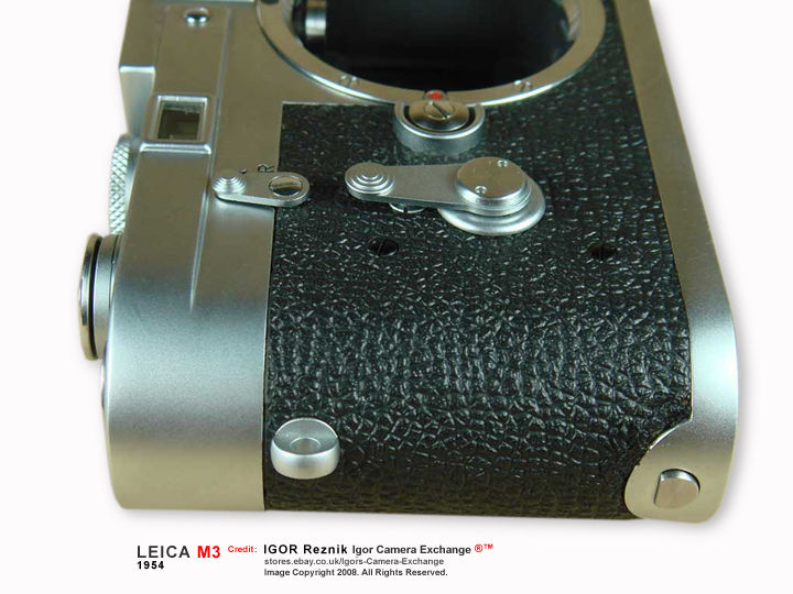 Leica Ernst Leitz Wetzlar M3 rangefinder camera Self timer lever and film rewind release