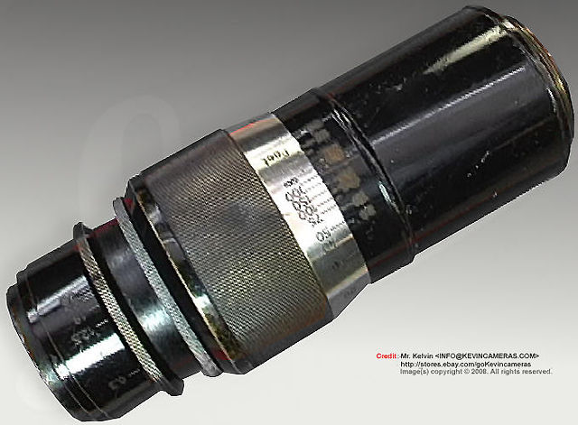 Ernst Leitz Wetzlar Elmar 135mm f4,5  side section view