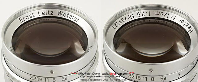 Ernst Leitz Wetzlar Hektor 2.5/12cm 