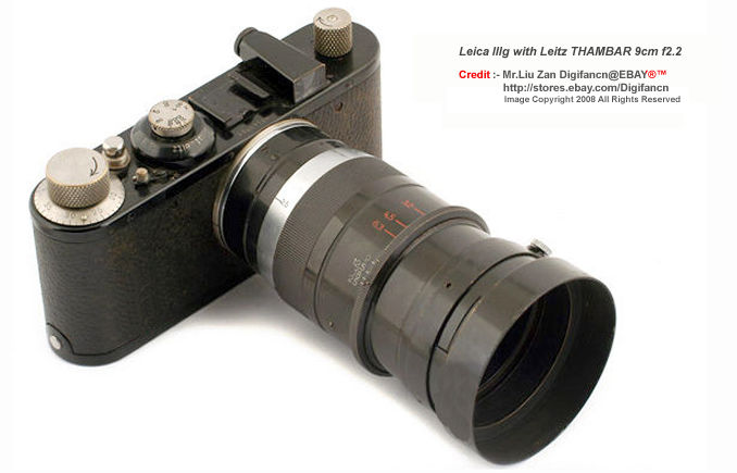 Leica IIIg with Leitz THAMBAR 9cm f/2.2 portrait lens