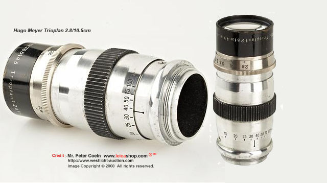 Hugo Meyer Trioplan 10cm f2.8 in original M39 mount 