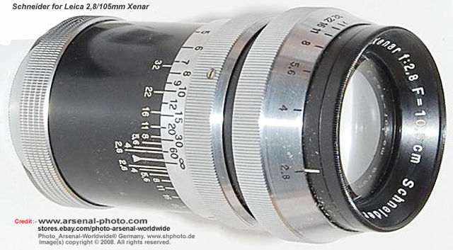 Schneider Xenar 105mm f/2.8 for Leica 