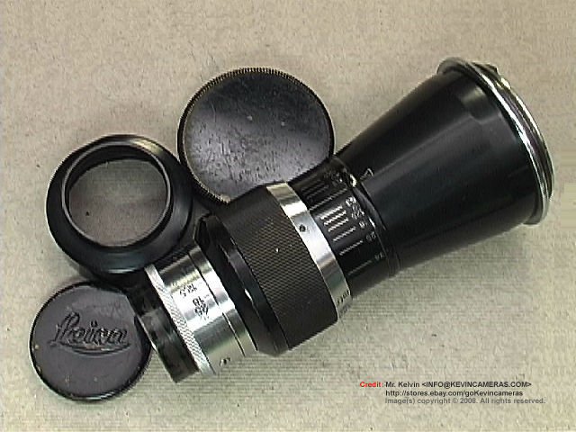 Leica Ernst Leitz Wetzlar ELMAR 105mm f/6.3 Setup with accessories