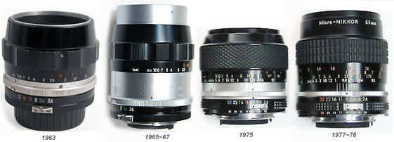 Develpment sequence of Micro-Nikkor 1:3.5 f=5cm in F mount