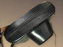A rare black leather camera case for Nikon SP rangefinder cameras base wihtout tightening screw model