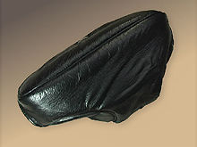 a rare soft leather case/pouch for any Nikon S-series rangefinder camera models base view