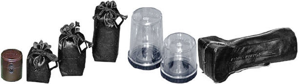 Various forms and designs of camera , lens cases, pouch, containers and leather lens case appeared during the Nikon F and Nikon F2 era