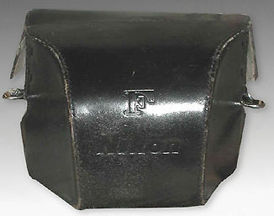 An old, vintage original camera case designed for the Nikon F period