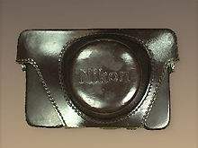 another model, Early model of leather camera case for Nikon rangefinder camera Nikon S2