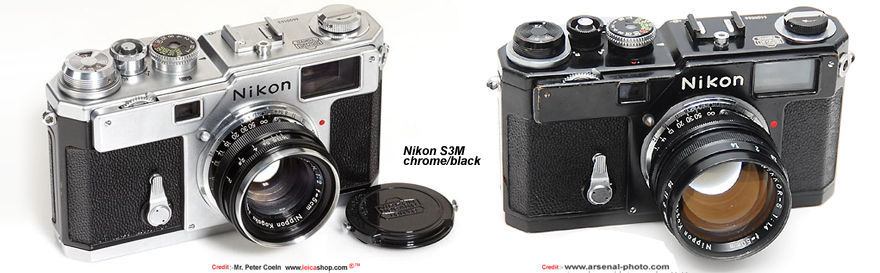 Nikon S3M in chrome and black