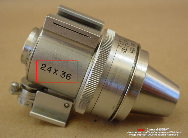 Chromed, Nikon early version of Variframes Optical Finder for Nikon S-series rangefinder cameras